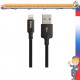 Дата-кабель 2м USB HOCO X14 iPhone 5/iPad 4/iPad mini черный