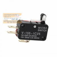 V-155-1C25  Кнопка SPDT Micro Концевой выключатель  с роликом