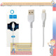 Дата-кабель 2м 3A USB HOCO X20 (в коробке) iPhone 5/iPad 4/iPad mini белый
