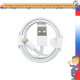 Кабель USB - Lightning для iPhone / iPad / iPod (с подсветкой) (A182) ASPOR (1м)