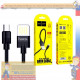 Кабель USB 1.2м - MicroUSB HOCO U55-B Черный