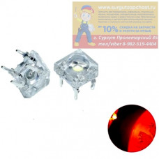 LED светодиод пиранья 2,2V  Piranha (7.6 x 7.6 x 5 мм) красный свет, для фар