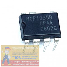 NCP1055B ШИМ-контроллер со встроенным ключом, 700В/680мА 136кГц DIP7