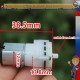 Мини JQB030 воздушный микро насос 12 x 38,5 мм воздушный кислородный насос DC 3 В 55 кПа 3 мм выход для робота пылесоса
